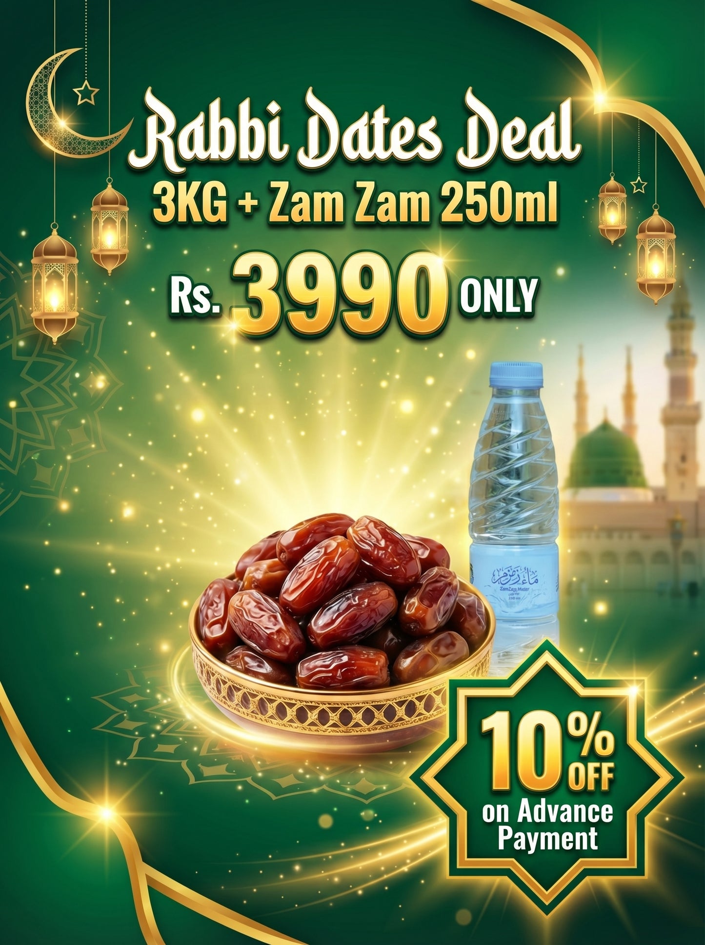 Rabbi Dates Deal (10% OFF on advance payment)